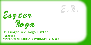 eszter noga business card